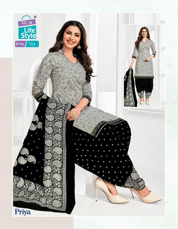 Mcm Life Style Priya Special Cotton Exclusive Designer Dress Material